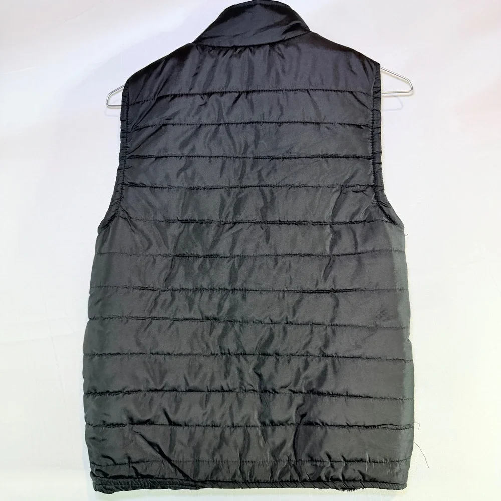 RBX Boys Puffer Vest Black‎ Quilted Full Zip Sleeveless Jacket Size 12 RN63619